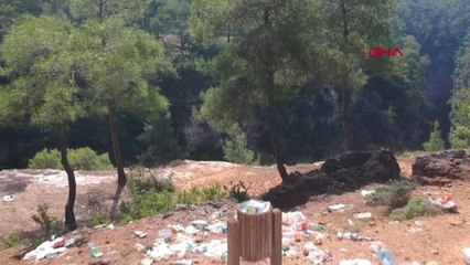 ANTALYA 1 milyon yılda oluşmuş kanyondaki çöp yığınları iç sızlatıyor