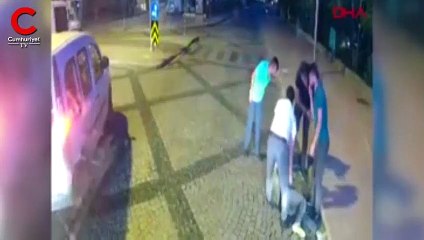 Gece yarısı halk otobüsü kamerasına böyle yansıdı