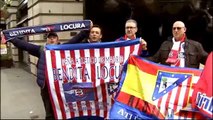 La afición del Atlético de Madrid toma Londres