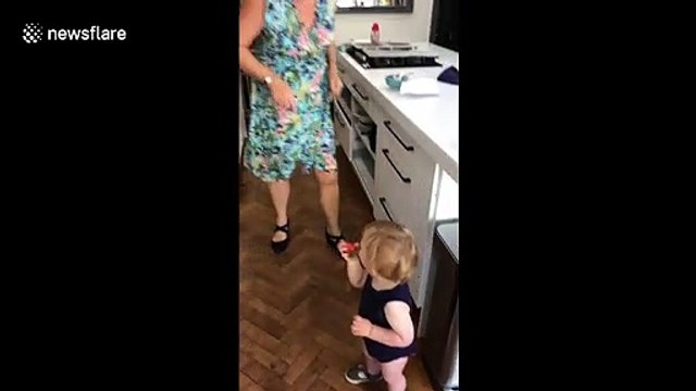 What's happened to Grandma? Toddler unmoved by twerking UK gran