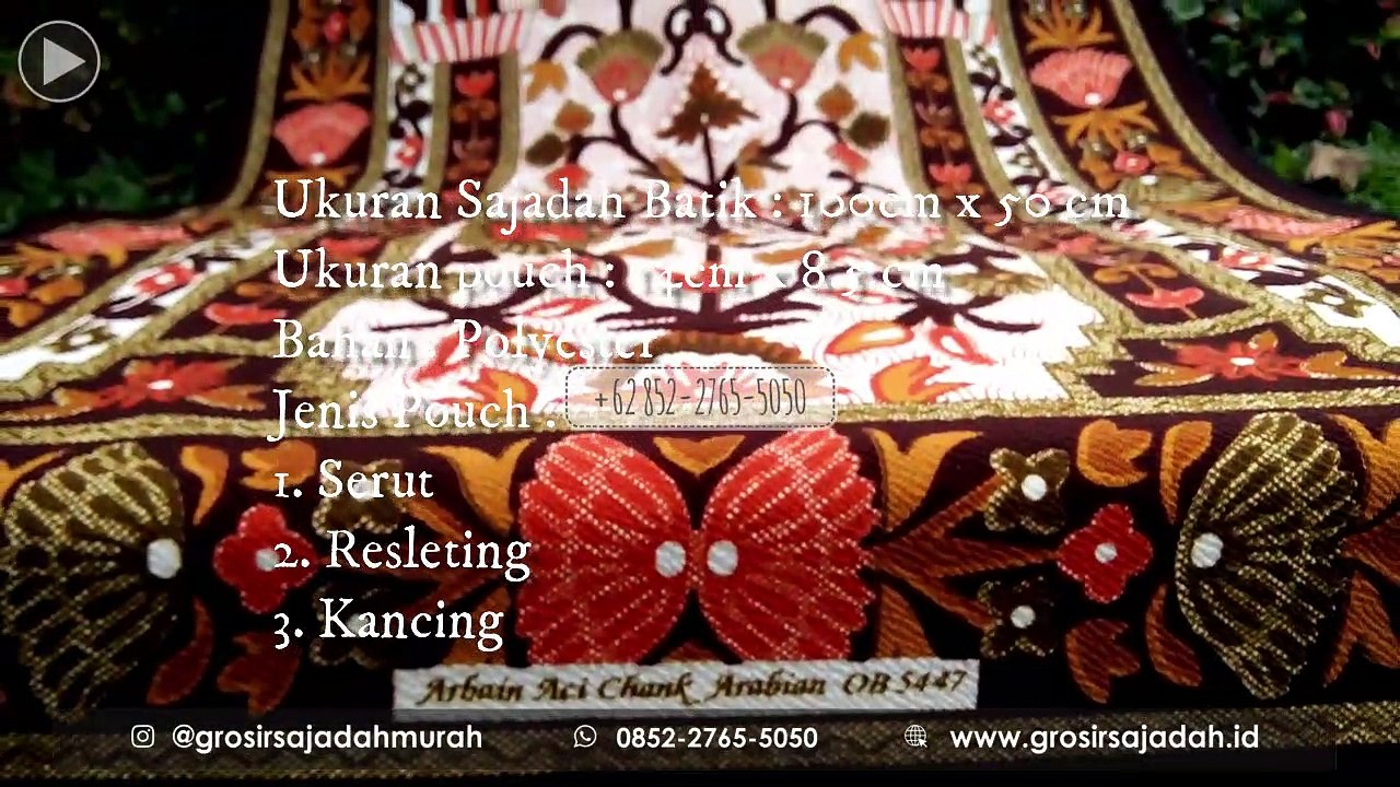jual sajadah batik