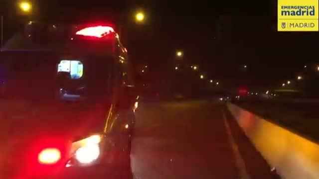 Un hombre de 31 años muere atropellado por un taxi en la M40 de Madrid