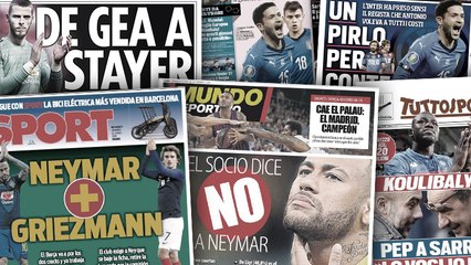 Les socios du Barça ne veulent pas de Neymar, United veut blinder David De Gea