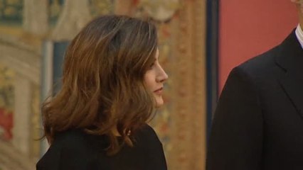 Rebelo de Sousa se despide de Madrid con una recepción en el Palacio Real de El Pardo