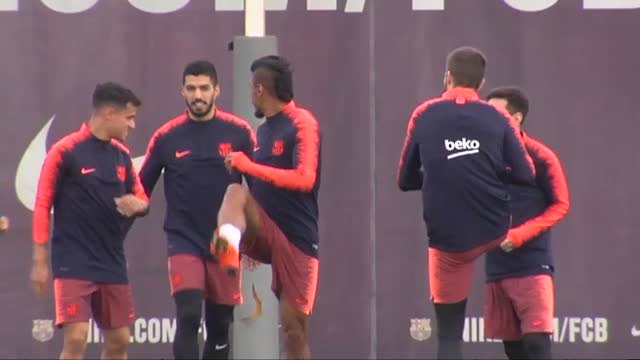 El FC Barcelona prepara el partido frente al Celta de Vigo