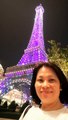 A nice view of eiffel tower at night - a great replica!