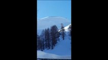 Impresionante avalancha en los Alpes franceses