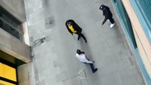 Detenidos dos hombres por participar en una pelea a machetazos en el centro de Barcelona