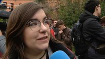 Cientos de estudiantes de la URJC piden la dimisión de Cifuentes y del rector