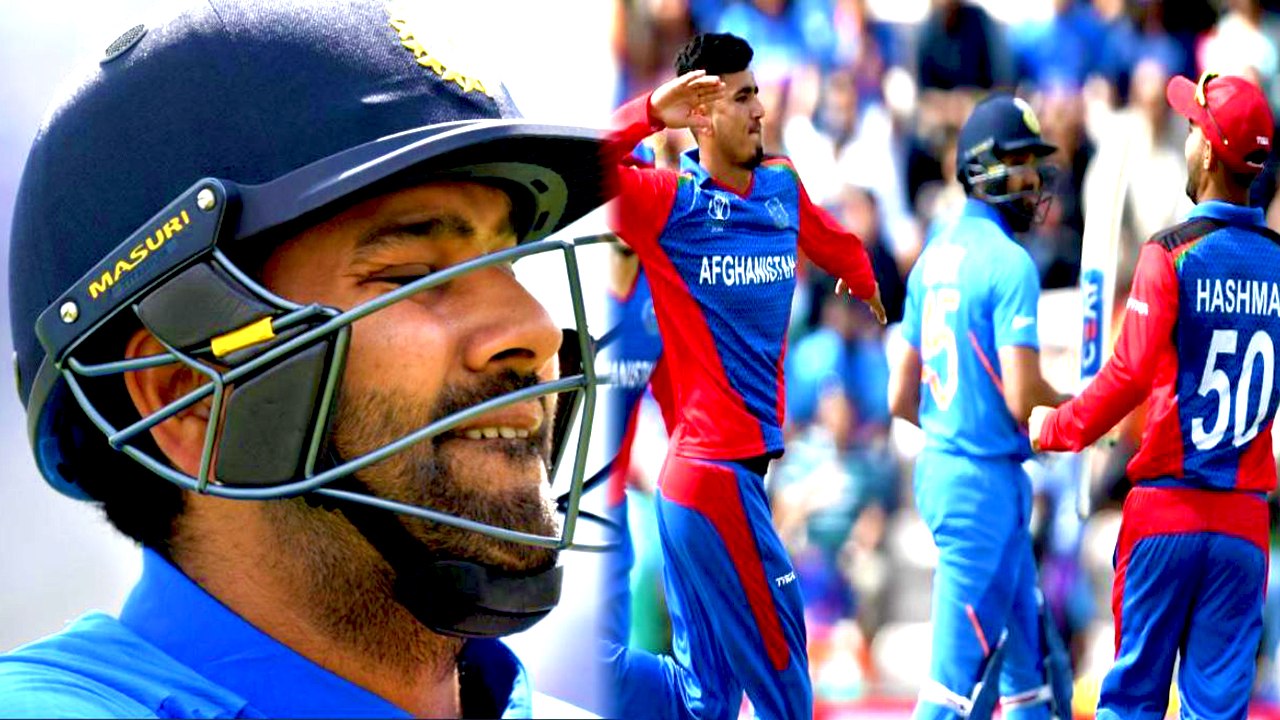 WORLD CUP 2019: IND VS AFG | ஒரு ரன்னில் வெளியேறி அதிர்ச்சி கொடுத்த ரோஹித்- வீடியோ