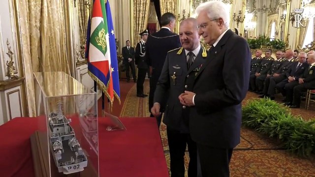 Roma - Mattarella incontra una rappresentanza del corpo della Guardia di Finanza (21.06.19)