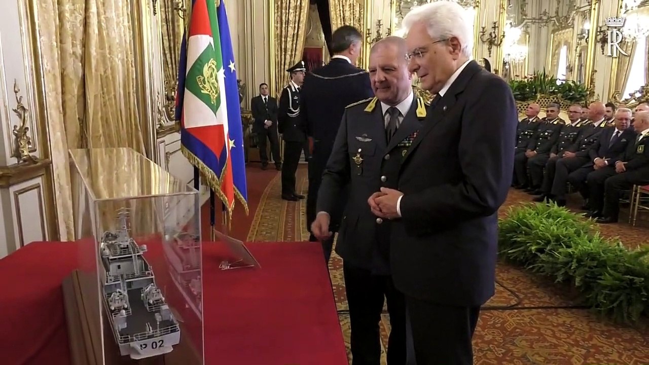 Roma - Mattarella incontra una rappresentanza del corpo della Guardia di Finanza (21.06.19)