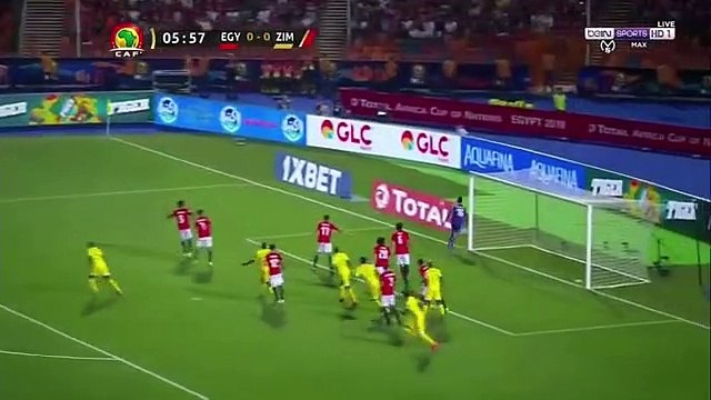 ملخص مباراة مصر وزيمبابوي 1-0 مباراة مجنونة- تألق صلاح وهدف تريزيجيه