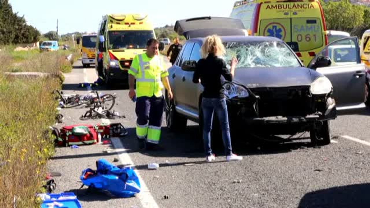 La conductora que arrolló a 15 ciclistas da positivo en drogas en el primer test