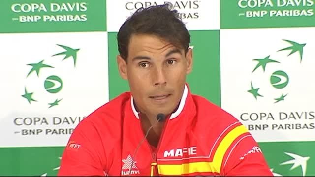 Nadal: La decisión de jugar no es mía, es del capitán y espero estar preparado