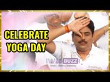 Asit Kumarr Modi and Shailesh Lodha of Taarak Mehta Ka Oolath Chashmah celebrate Yoga Day together