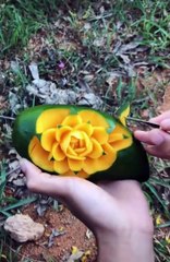 Cut, trim super beautiful fruits