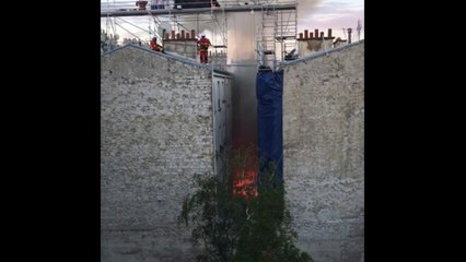 Incendie rue de Nemours à Paris