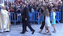 La Familia Real acude al completo a la misa de Pascua en la Catedral de Palma