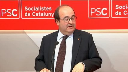 Iceta propone un gobierno de concentración para superar la crisis en Cataluña