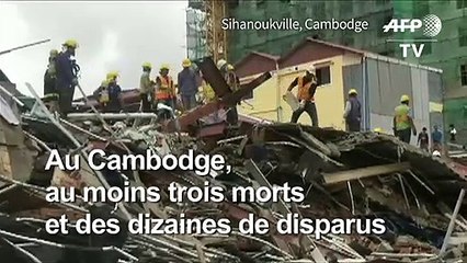 Cambodge: un bâtiment s'écroule, 3 morts et de nombreux disparus