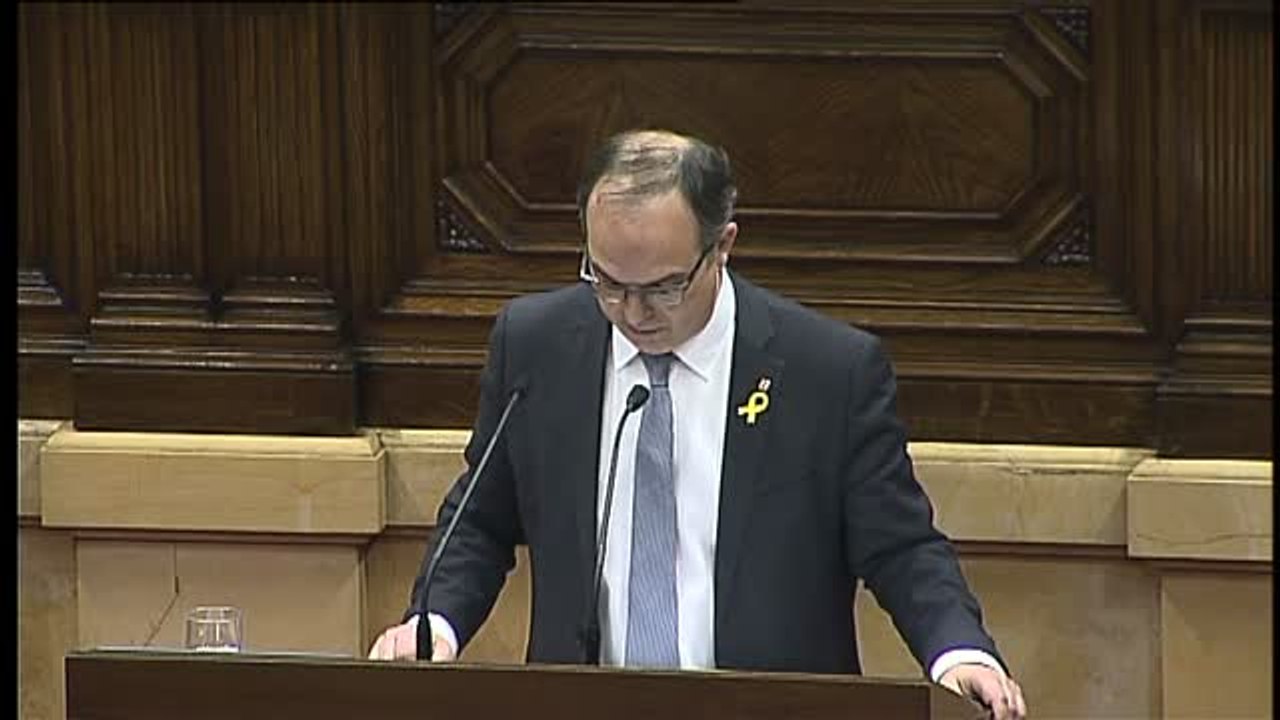 Jordi Turull se presenta en el Parlament como candidato a la presidencia de la Generalitat