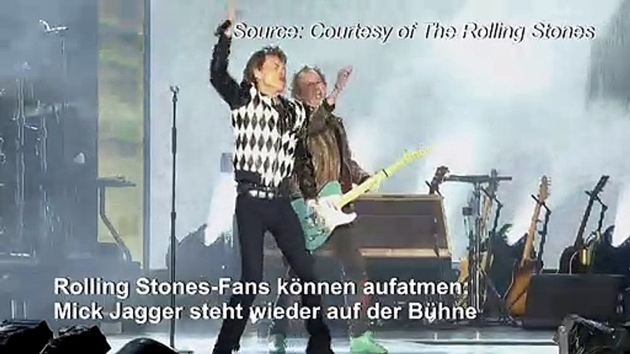 Mick Jagger steht wieder auf der Bühne