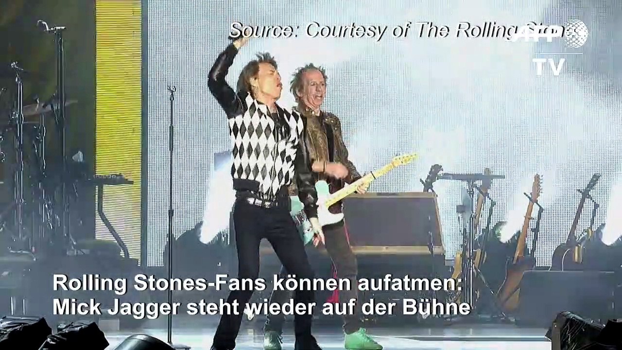 Mick Jagger steht wieder auf der Bühne