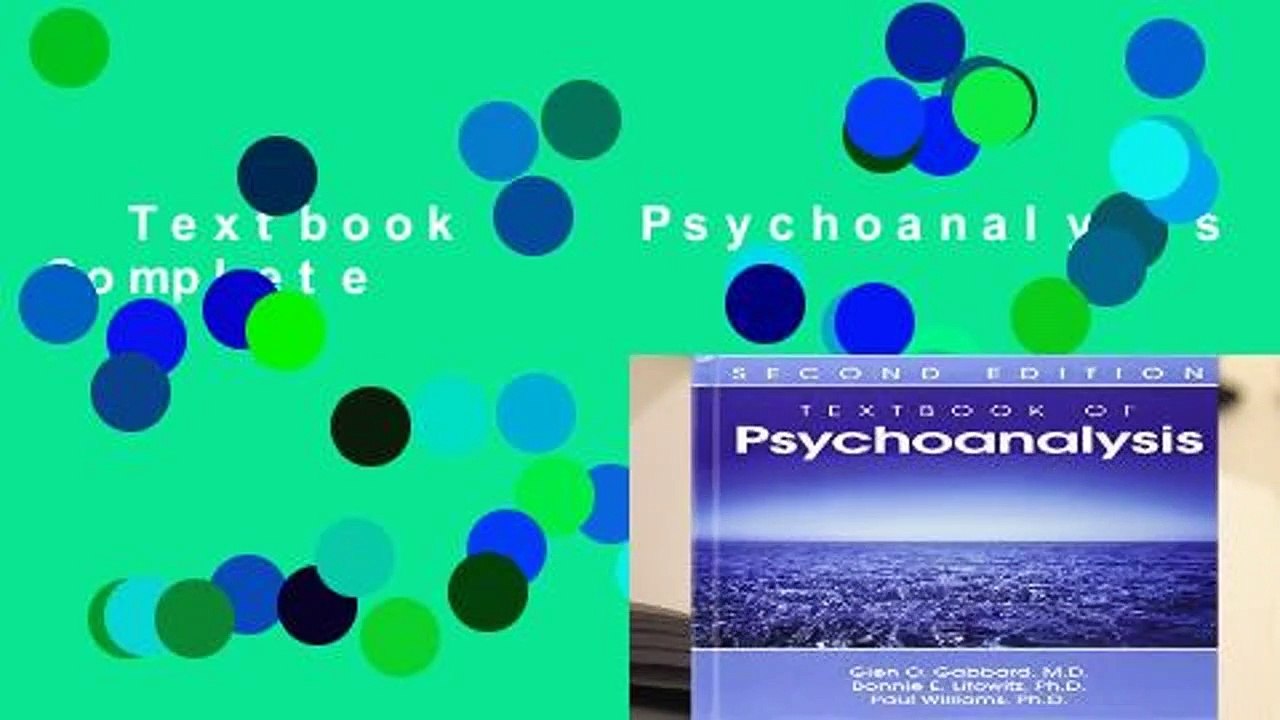 Textbook of Psychoanalysis Complete