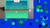 About For Books  Handbook of Clinical Psychopharmacology for Therapists  Review