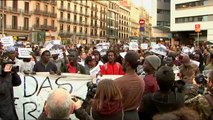 Manifestación en Barcelona en solidaridad con el inmigrante senegalés Mame Mbaye