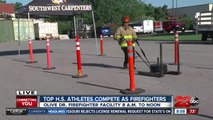 Best high school athletes compete in firefighter competition