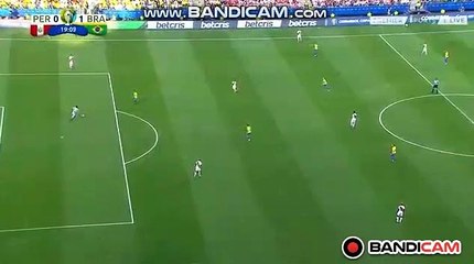 Amazing Goal Firmino (2-0) Brazil  vs	Peru
