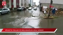 Sivas'ta sağanak, hayatı felç etti