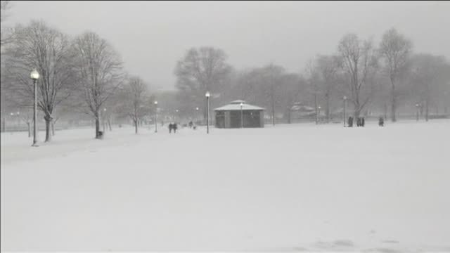 Tormenta de nieve en la costa noreste de EEUU