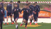 El Athletic prepara el partido contra el Olympique de Marsella