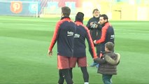 El FC Barcelona prepara el partido contra el Málaga