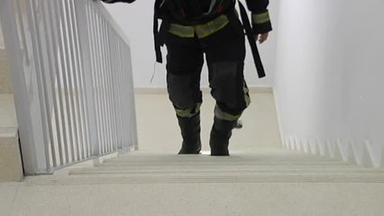 Los bomberos de toda España participan en la Cronoescalada