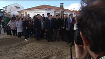 Mariano Rajoy y Susana Díaz visitan en Huelva las zonas más afectadas por el temporal