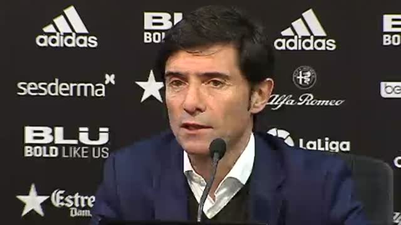 Marcelino: "Estamos orgullosos de luchar por el objetivo de la Champions"
