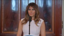 Palabras de apoyo de Melania Trump para los estudiantes que piden un control de armas