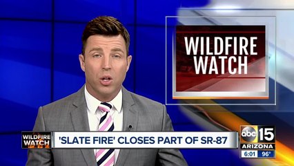 Slate Fire closes part of State Route 87