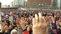 Multitudinarias protestas por toda España de los pensionistas