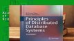 About For Books  Principles of Distributed Database Systems  Review