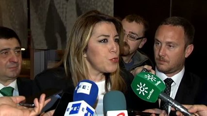 Susana Díaz: "Pedro Sánchez es mi secretario general y tiene todo mi apoyo"