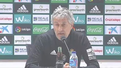 Quique Setién defiende el trabajo de Zidane en el equipo blanco