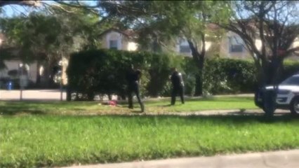 Video herunterladen: Imágenes de la detención del autor de la matanza de Parkland (Florida)