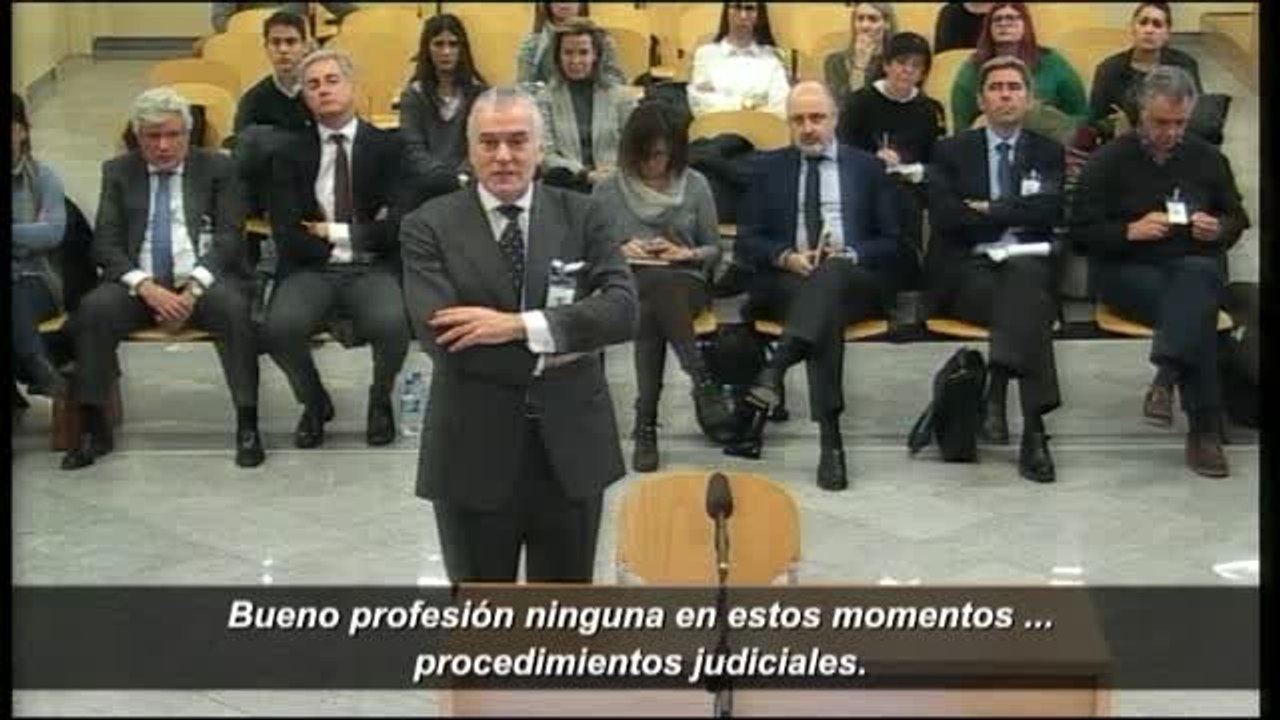 Bárcenas, de profesión "Procedimientos judiciales"