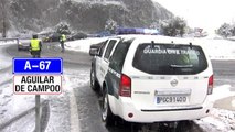 Problemas en las carreteras de Cantabria por el temporal