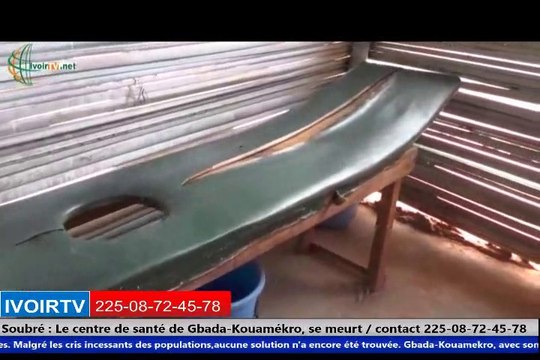 SOUBRE : Au secours, le centre de santé de fortune de Gbada-Kouamekro en danger.